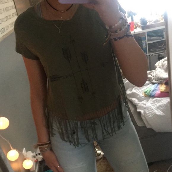 army green tee - Picture 2 of 3